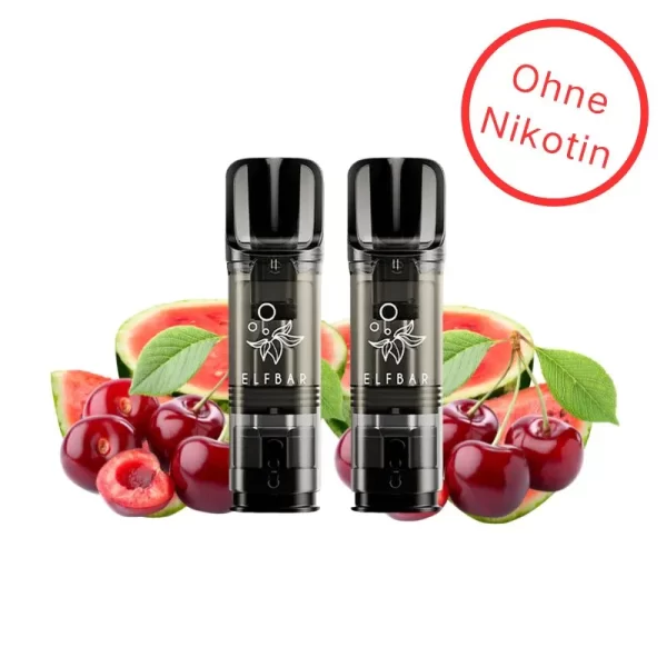 Watermelon Cherry - Elf Bar Elfa Pod Ohne Nikotin (2er Pack)