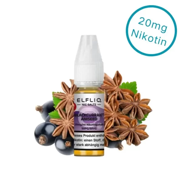 Blackcurrant Aniseed - ELFLIQ Liquid 20mg Nikotinsalz