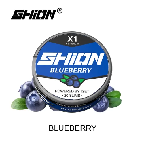 Blueberry Ice - IGET SHION X1 Nicotine Pouches / Nikotinbeutel 6mg