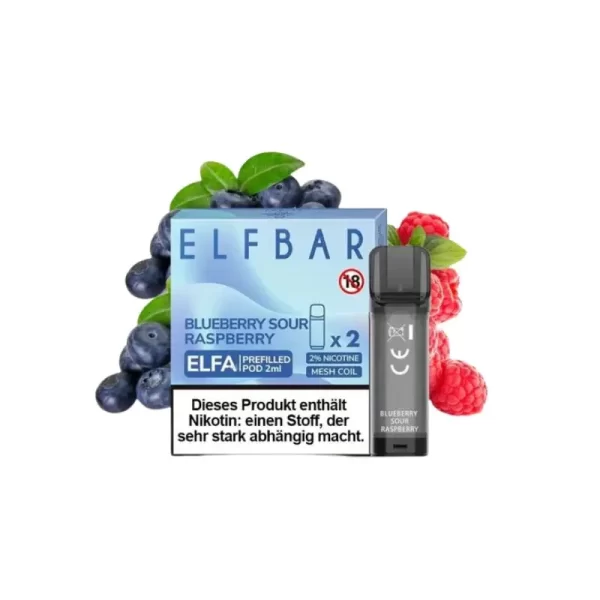 Blueberry Sour Raspberry – Elf Bar Elfa Pod (2er Pack)