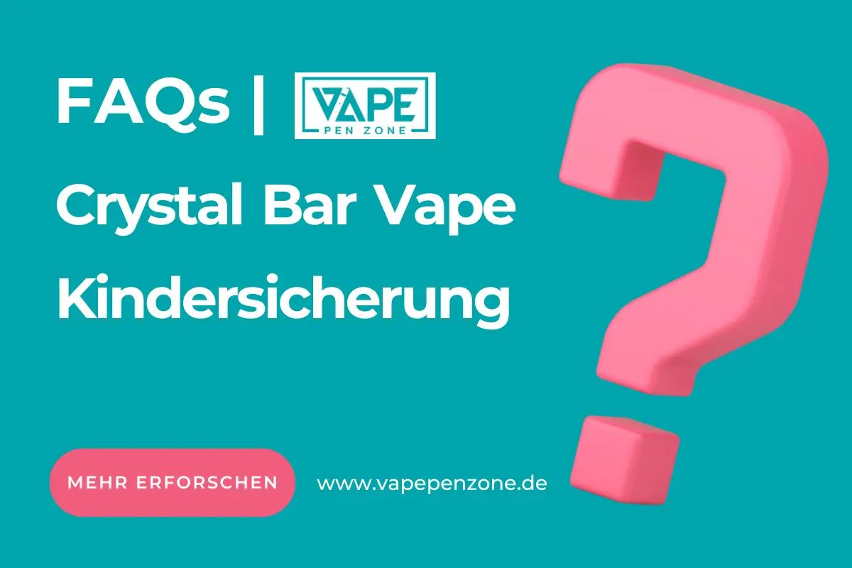 Wie Man Crystal Bar Vape Kindersicherung Freischaltet