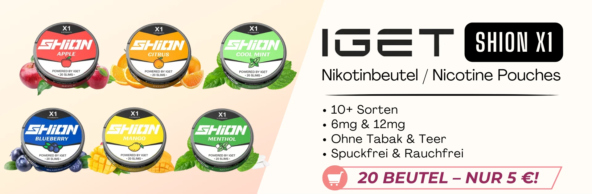 IGET SHION X1 Nicotine Pouches