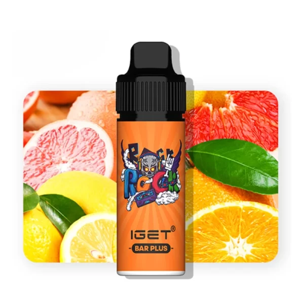 Orange Grapefruit Lemon IGET Bar Plus 6000 Züge