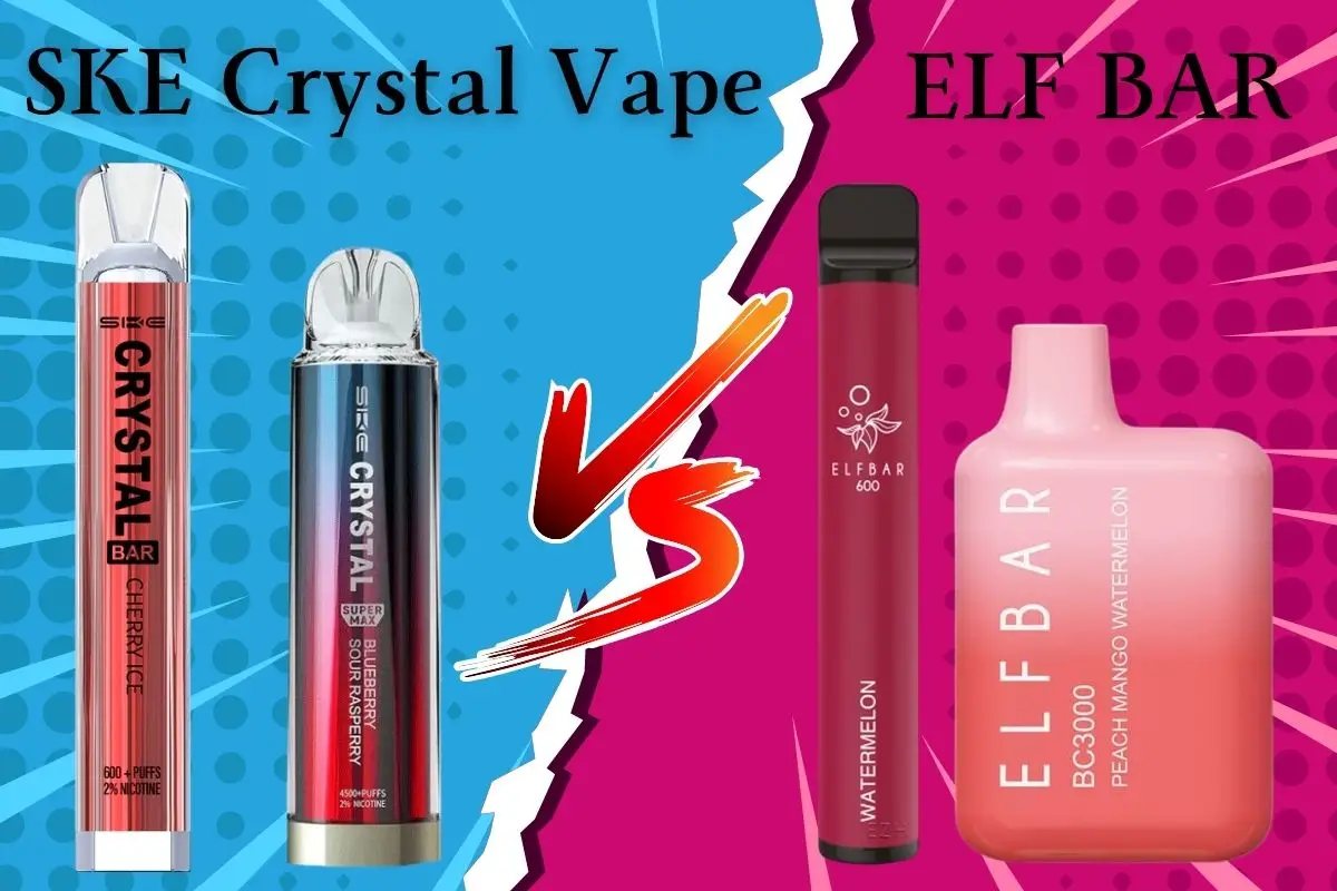 SKE Crystal Vape Vs. ELF BAR: 2024 Vape-König im Vergleich