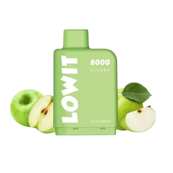 sour apple ELFBAR Lowit Pod 8000 puffs