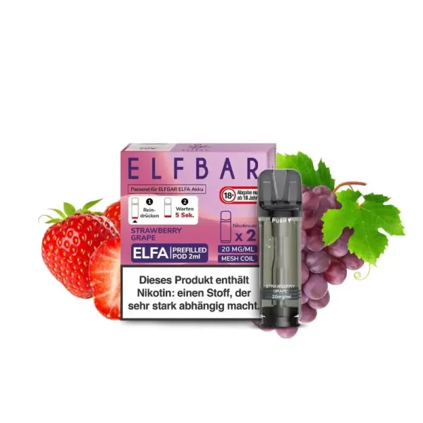 Strawberry Grape – Elf Bar Elfa Pod (2er Pack)