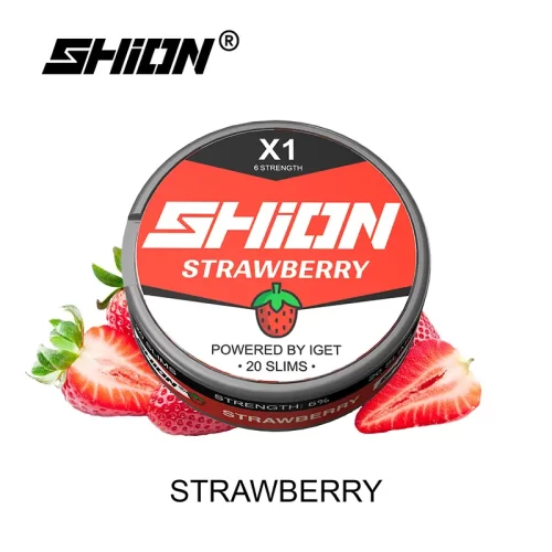 Strawberry - IGET SHION X1 Nicotine Pouches / Nikotinbeutel 6mg